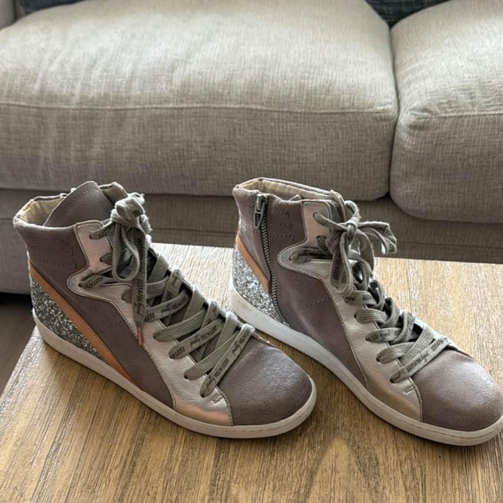 DOLCE VITA Trendy Women's High-Top Sneakers - Gray